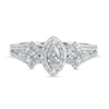Thumbnail Image 4 of 1 CT. T.W. Marquise Diamond Past Present Future® Frame Split Shank Engagement Ring in 14K White Gold