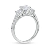 Thumbnail Image 3 of 1-1/2 CT. T.W. Princess-Cut Diamond Past Present Future® Engagement Ring in 14K White Gold