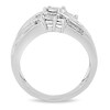 Thumbnail Image 2 of 1/3 CT. T.W. Diamond Multi-Row Ring in Sterling Silver