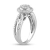 Thumbnail Image 2 of 1/2 CT. T.W. Composite Diamond Frame Split Shank Engagement Ring in 10K White Gold