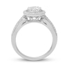 Thumbnail Image 2 of 1/2 CT. T.W. Composite Diamond Frame Split Shank Engagement Ring in 10K White Gold