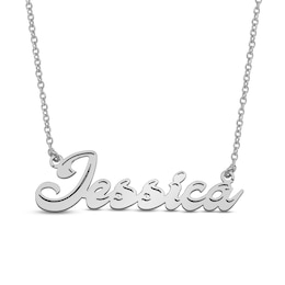 Bold Cursive Name Necklace (1 Line)