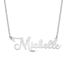 32.0mm Engravable Cursive Nameplate Necklace (1 Line)