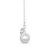 Thumbnail Image 2 of Enchanted Disney Cinderella 1/10 CT. T.W. Diamond Fairy Godmother Pendant in Sterling Silver and 10K Rose Gold – 19"