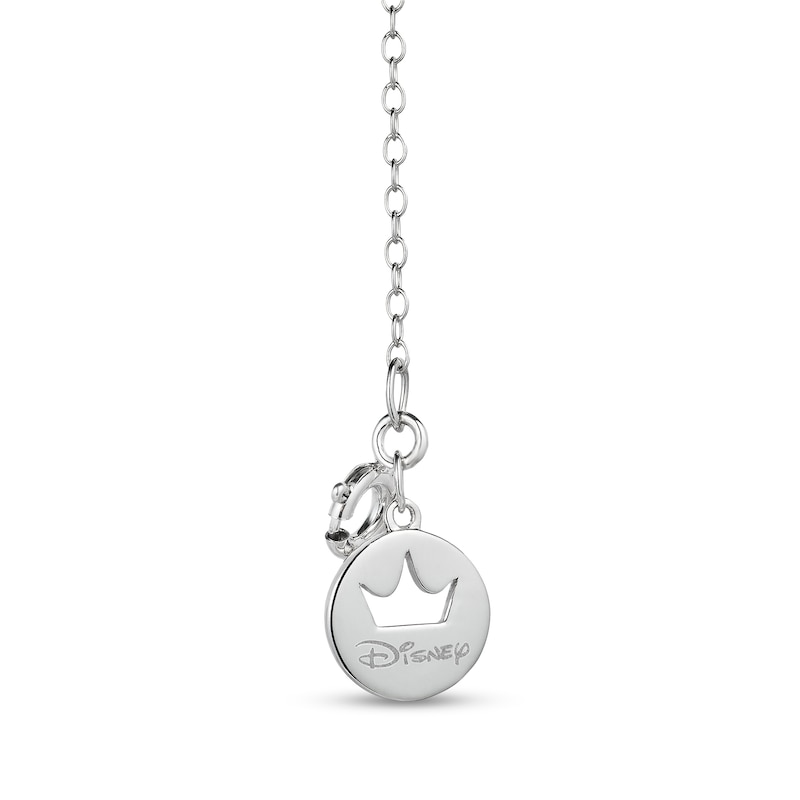 Main Image 2 of Enchanted Disney Cinderella 1/10 CT. T.W. Diamond Fairy Godmother Pendant in Sterling Silver and 10K Rose Gold – 19"