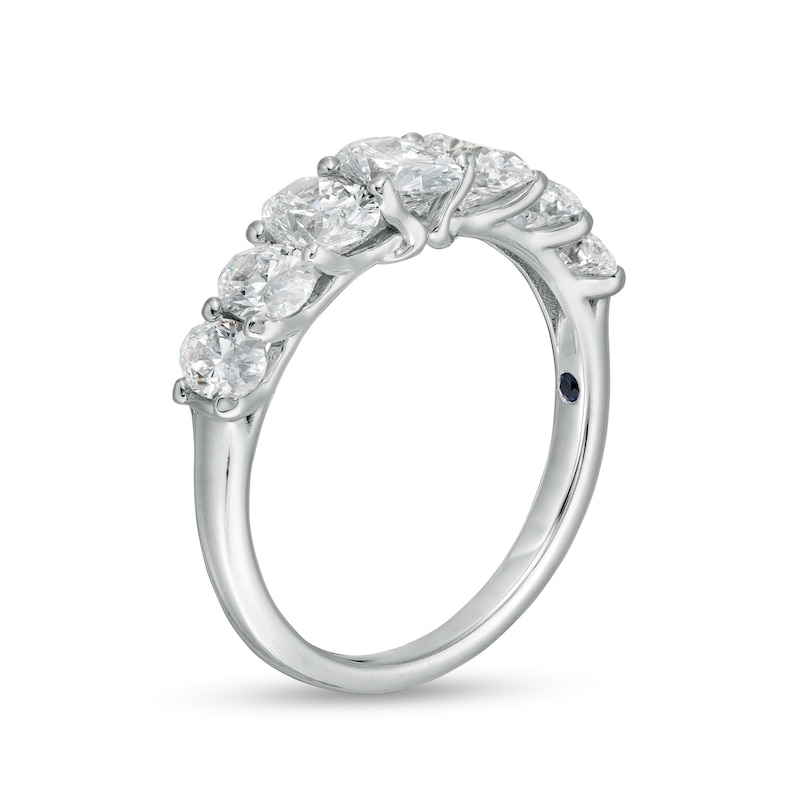 Main Image 3 of Vera Wang Love Collection 2 CT. T.W. Certified Lab-Grown Diamond Seven Stone Anniversary Band in 14K White Gold
