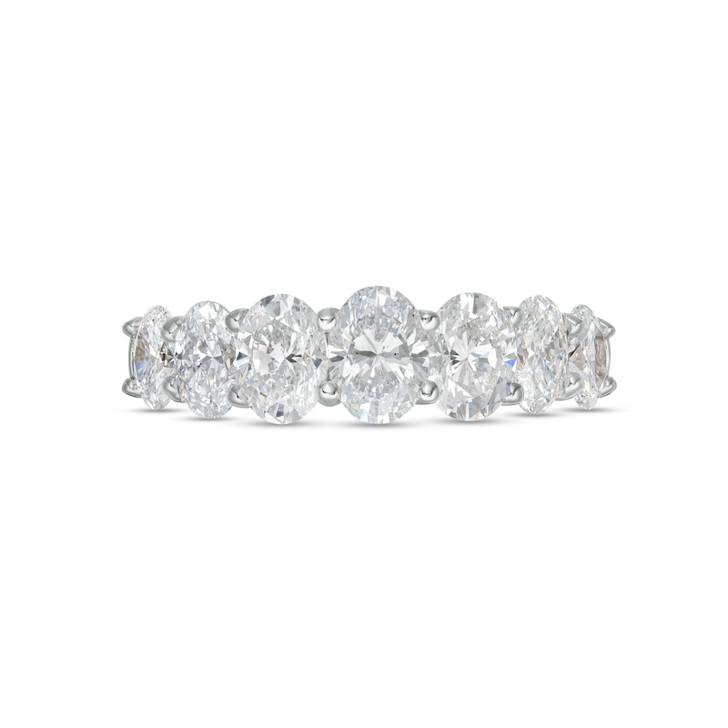 Main Image 4 of Vera Wang Love Collection 2 CT. T.W. Certified Lab-Grown Diamond Seven Stone Anniversary Band in 14K White Gold