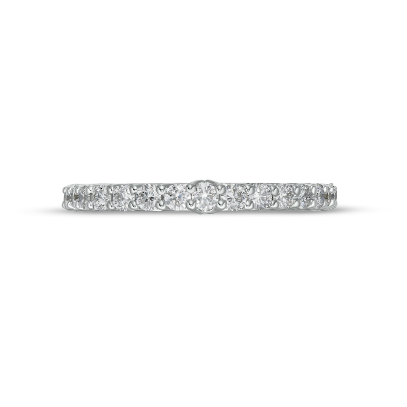 Main Image 4 of TRUE Lab-Grown Diamonds by Vera Wang Love 1/2 CT. T.W. Anniversary Band in 14K White Gold