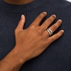Thumbnail Image 2 of Men's 1 CT. T.W. Black Enhanced and White Diamond Triple Row Angle Bolt Ring in 10K Two-Tone Gold