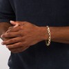 Thumbnail Image 2 of Men's 1 CT. T.W. Diamond Box Chain Link Bracelet in 10K Gold - 8.5"