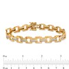 Thumbnail Image 4 of Men's 1 CT. T.W. Diamond Box Chain Link Bracelet in 10K Gold - 8.5"