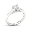 Thumbnail Image 3 of Trouvaille Collection 1 CT. T.W. DeBeers®-Graded Princess-Cut Diamond Solitaire Engagement Ring in Platinum (F/I1)