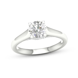 Trouvaille Collection 1 CT. T.W. DeBeers®-Graded Diamond Solitaire Engagement Ring in Platinum (F/I1)