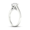 Thumbnail Image 1 of Trouvaille Collection 1 CT. T.W. DeBeers®-Graded Diamond Solitaire Engagement Ring in Platinum (F/I1)