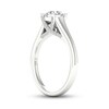 Thumbnail Image 2 of Trouvaille Collection 1 CT. T.W. DeBeers®-Graded Diamond Solitaire Engagement Ring in Platinum (F/I1)