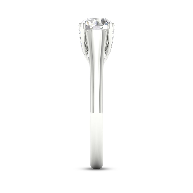 Main Image 5 of Trouvaille Collection 1 CT. T.W. DeBeers®-Graded Diamond Solitaire Engagement Ring in Platinum (F/I1)