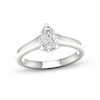 Thumbnail Image 0 of Trouvaille Collection 1 CT. T.W. DeBeers®-Graded Pear-Shaped Diamond Solitaire Engagement Ring in Platinum (F/I1)