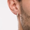 Thumbnail Image 2 of Men's 1/2 CT. T.W. Diamond Hoop Earrings in 10K Gold