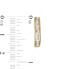 Thumbnail Image 3 of Men's 1/2 CT. T.W. Diamond Hoop Earrings in 10K Gold