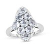 Thumbnail Image 1 of 4.0mm Aquamarine Kite-Shaped Cluster Ring in Sterling Silver