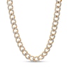 Thumbnail Image 0 of Men's 7 CT. T.W. Diamond Curb Chain Necklace in 10K Gold - 22"