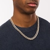 Thumbnail Image 2 of Men's 7 CT. T.W. Diamond Curb Chain Necklace in 10K Gold - 22"
