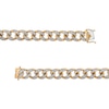 Thumbnail Image 2 of Men's 7 CT. T.W. Diamond Curb Chain Necklace in 10K Gold - 22"