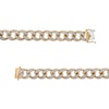 Thumbnail Image 3 of Men's 7 CT. T.W. Diamond Curb Chain Necklace in 10K Gold - 22"