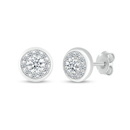 1/3 CT. T.W. Composite Diamond Stud Earrings in 10K White Gold