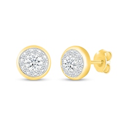 1/3 CT. T.W. Composite Diamond Stud Earrings in 10K Gold