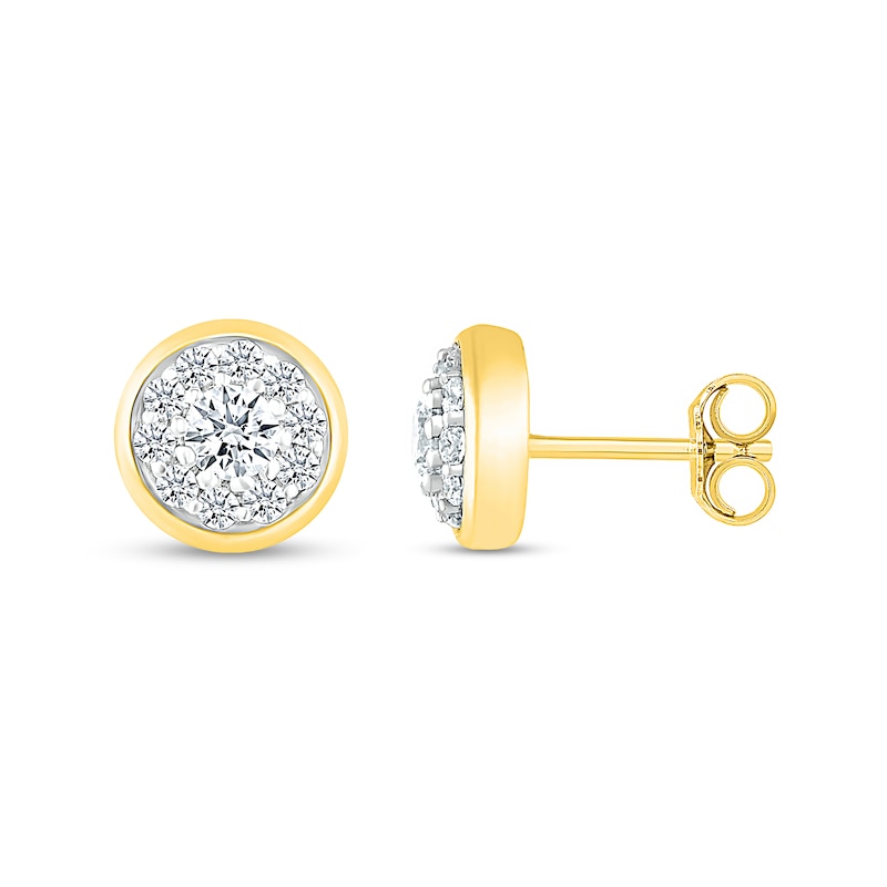 1/3 CT. T.W. Composite Diamond Stud Earrings in 10K Gold