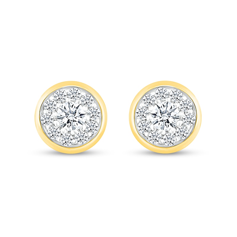 1/3 CT. T.W. Composite Diamond Stud Earrings in 10K Gold