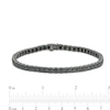 Thumbnail Image 3 of Men's 1-1/2 CT. T.W. Black Diamond Bracelet in Sterling Silver with Black Ruthenium - 8.5"