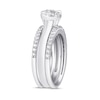 Thumbnail Image 1 of 1 CT. T.W. Diamond Frame Three Piece Bridal Set in 10K White Gold