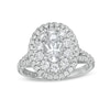 Thumbnail Image 1 of Zales Private Collection 2 CT. T.W. Certified Oval Diamond Split Shank Engagement Ring in 14K White Gold (F/I1)
