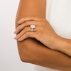 Thumbnail Image 2 of Zales Private Collection 2 CT. T.W. Certified Oval Diamond Split Shank Engagement Ring in 14K White Gold (F/I1)