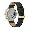 Thumbnail Image 2 of Men's Caravelle by Bulova Automatic Gold-Tone Strap Watch with Black Skeleton Dial (Model: 44A121)