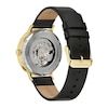 Thumbnail Image 3 of Men's Caravelle by Bulova Automatic Gold-Tone Strap Watch with Black Skeleton Dial (Model: 44A121)