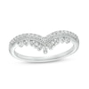 Thumbnail Image 0 of 1/5 CT. T.W. Baguette and Round Diamond Vintage-Style Contour Anniversary Band in 14K White Gold