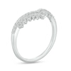 Thumbnail Image 2 of 1/5 CT. T.W. Baguette and Round Diamond Vintage-Style Contour Anniversary Band in 14K White Gold