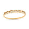 Thumbnail Image 0 of 1/10 CT. T.W. Diamond Vintage-Style Scallop Edge Stackable Anniversary Band in 10K Gold