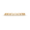 Thumbnail Image 3 of 1/10 CT. T.W. Diamond Vintage-Style Scallop Edge Stackable Anniversary Band in 10K Gold