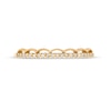 Thumbnail Image 4 of 1/10 CT. T.W. Diamond Vintage-Style Scallop Edge Stackable Anniversary Band in 10K Gold