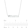 Thumbnail Image 3 of Multi-Diamond Accent Heart "mama" Necklace in Sterling Silver – 17"