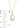 Thumbnail Image 3 of 1/8 CT. T.W. Multi-Diamond Teardrop Pendant in 10K Gold
