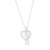 Thumbnail Image 3 of 1/8 CT. T.W. Diamond Heart and "LOVE" Charm Pendant in Sterling Silver
