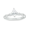 Thumbnail Image 0 of 1 CT. T.W. Pear-Shaped Diamond Scallop Shank Engagement Ring in 14K White Gold