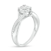 Thumbnail Image 3 of 1/4 CT. T.W. Multi-Diamond Twist Shank Promise Ring in Sterling Silver