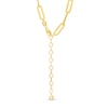 Thumbnail Image 3 of Diamond Accent Heart Outline Necklace in Sterling Silver with 18K Gold Plate – 19"
