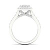 Thumbnail Image 5 of Trouvaille Collection 1-1/2 CT. T.W. DeBeers®-Graded Emerald-Cut Diamond Frame Engagement Ring in Platinum (F/SI2)